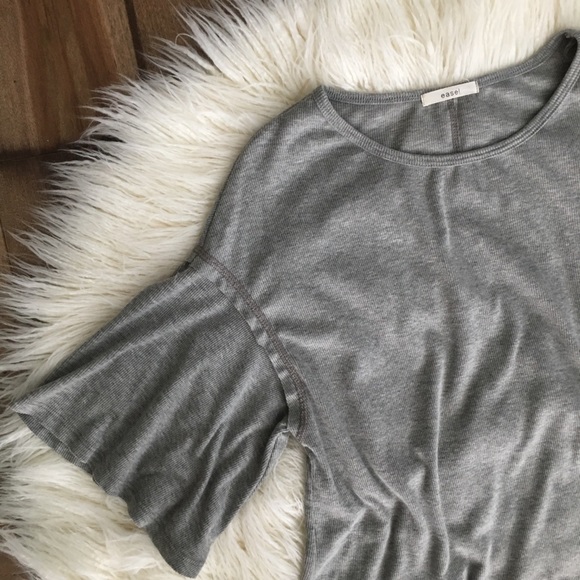 Anthropologie Tops - ANTHROPOLOGIE EASEL GRAY TUNIC TOP SHIRT M